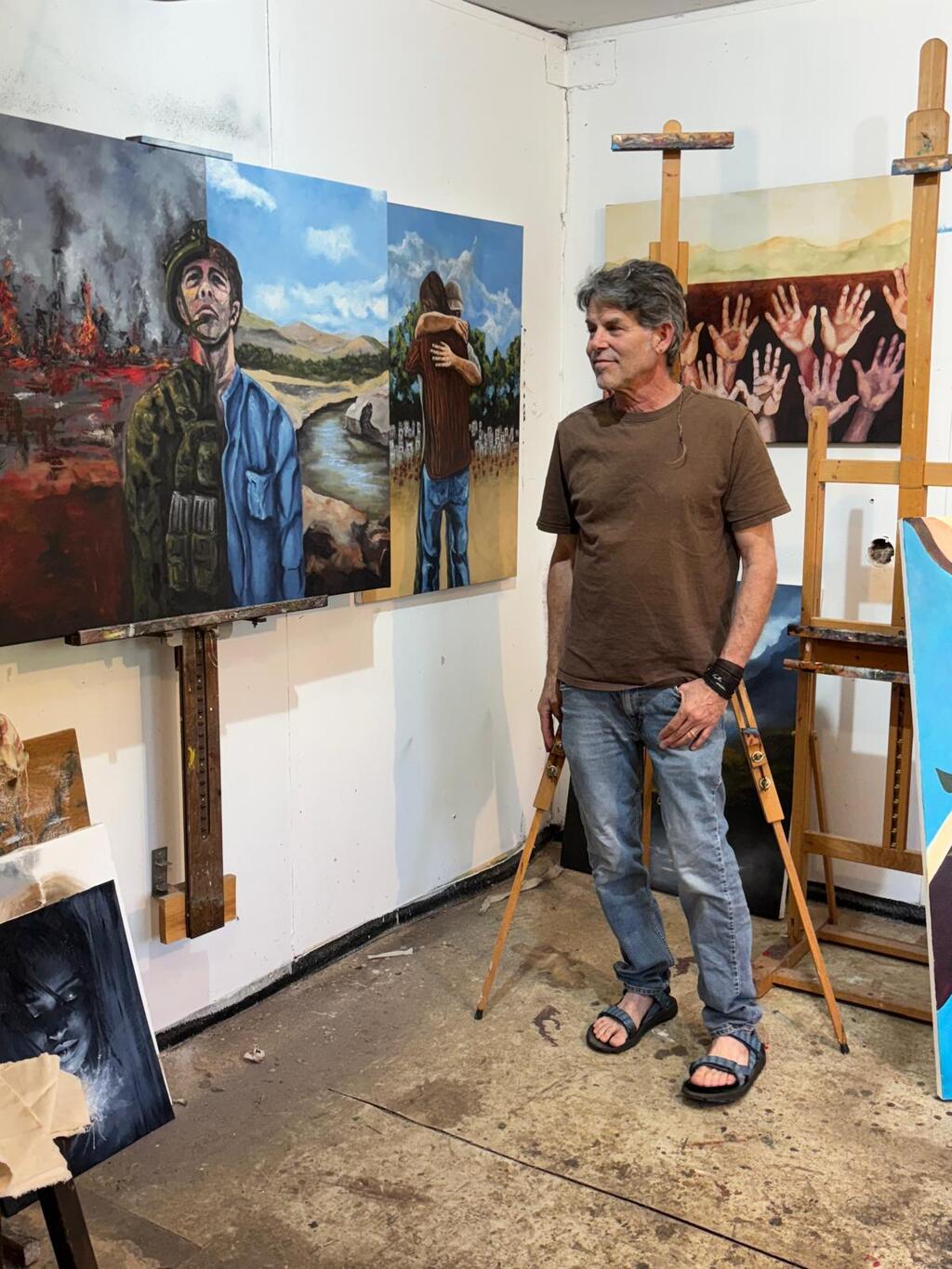Marc Provisor in his Shiloh studio 