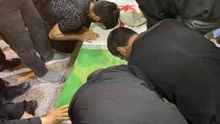 איראן הלוויית מוחמד חסן מחקקי בכיר משמרות המהפכה שחוסל