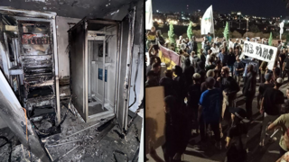 פעילי ימין מול בסיס חטמ"ר בנימין עם שלט "המג"ד בוגד", הפרעות הלילה בחטמ"ר בנימין