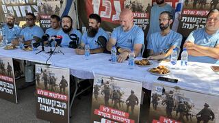 פצועי מלחמת חרבות ברזל מפורום גבורה מוחים מול הכנסת