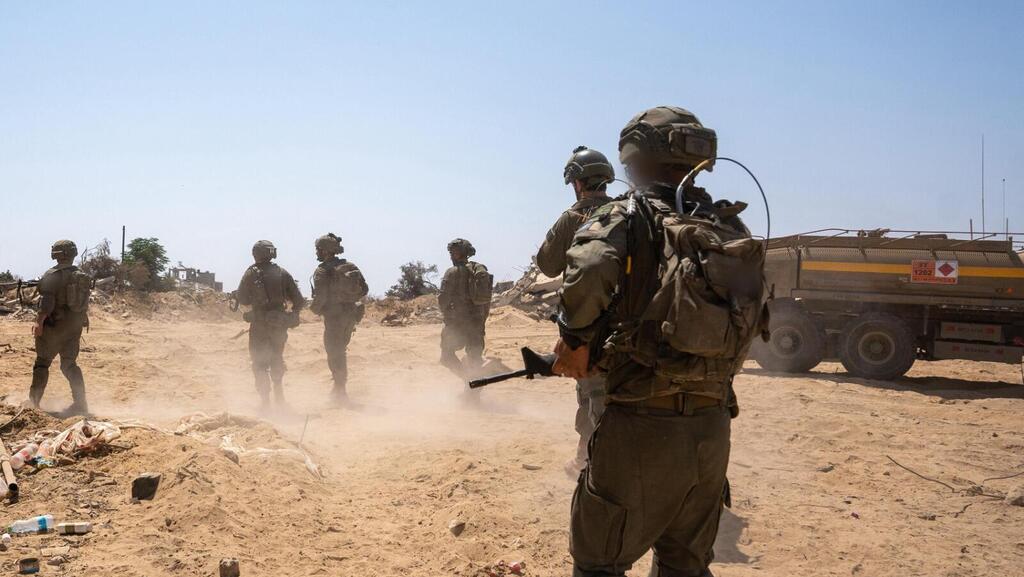 Бойцы ЦАХАЛа в секторе Газы (Фото: пресс-служба ЦАХАЛа) צוות הקרב החטיבתי צנחנים בחאן יונס