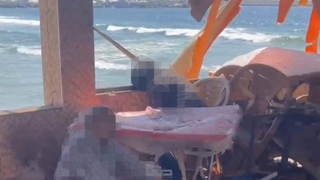 בית קפה שהותקף בעזה, לטענת הפלסטינים