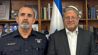 המפכ”ל דני לוי והשר לביטחון לאומי, איתמר בן גביר