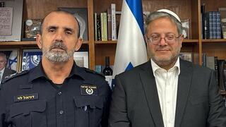 המפכ”ל דני לוי והשר לביטחון לאומי, איתמר בן גביר