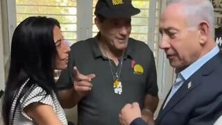 תיעוד ראשון מתוך המפגש כעת בניר עוז: ראש הממשלה נתניהו ועינב צנגאוקר
