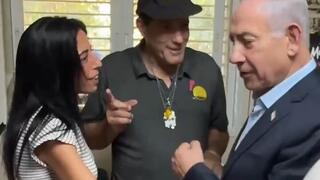 תיעוד ראשון מתוך המפגש כעת בניר עוז: ראש הממשלה נתניהו ועינב צנגאוקר