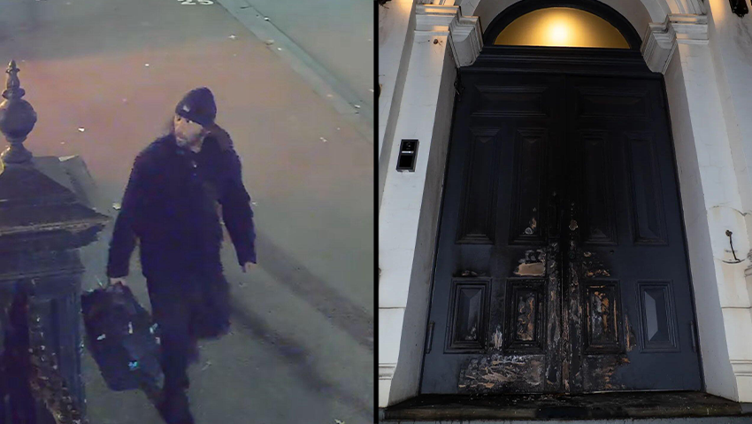 חצאים הצתת בית כנסת מלבורן, הצתת בית כנסת מלבורן