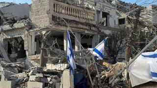 הבית של שפרה דיין שנפגע פגיעה ישירה