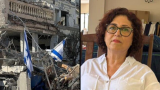 הבית של שפרה דיין שנפגע פגיעה ישירה