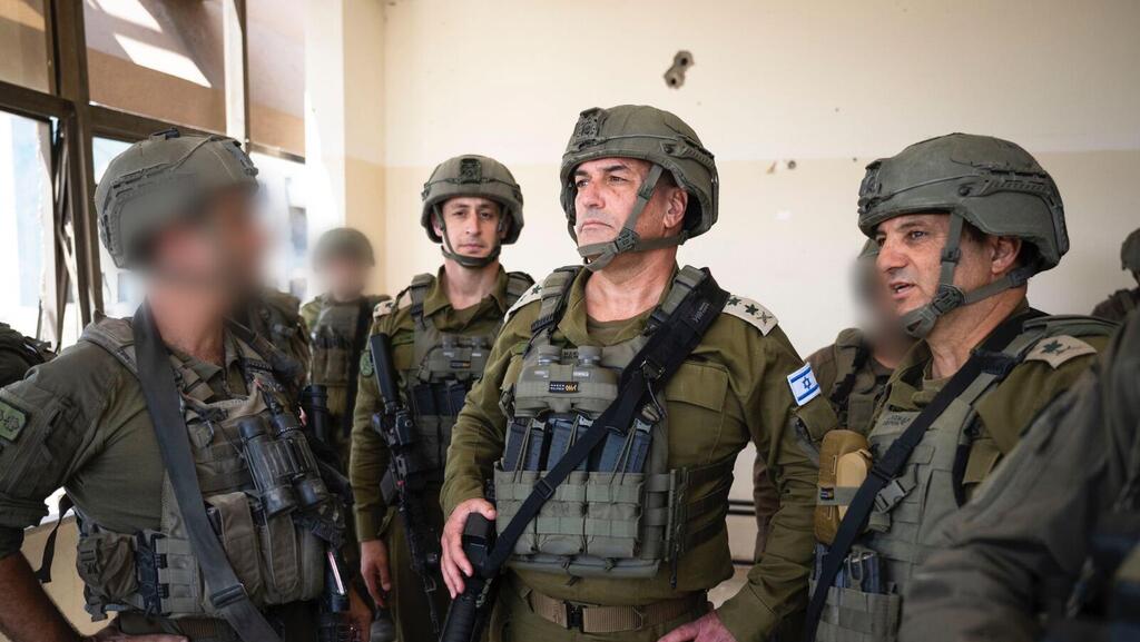 הרמטכ״ל בסיור שטח והערכת מצב בלב חאן יונס שבדרום רצועת עזה