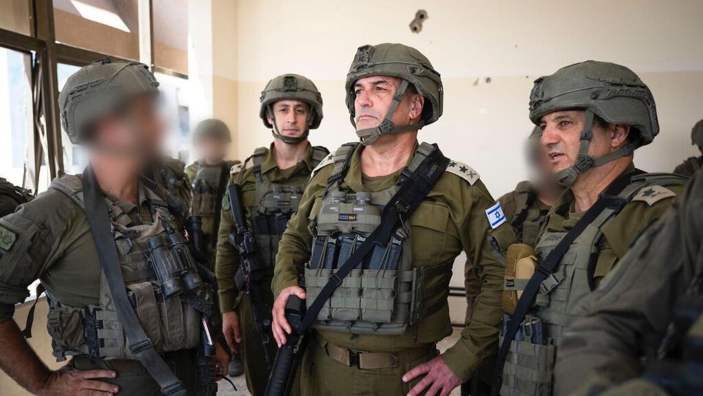 הרמטכ״ל בסיור שטח והערכת מצב בלב חאן יונס שבדרום רצועת עזה
