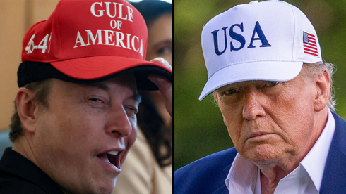 אילון מאסק בישיבת קבינט של נשיא ארה"ב טראמפ בבית הלבן ב-30 באפריל 