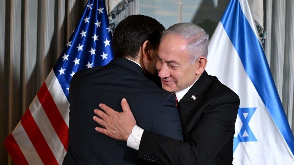 U.S. Secretary of State Marco Rubio and Prime Minister Benjamin Netanyahu (Photo: GPO) ראש הממשלה נתניהו ומרקו רוביו במהלך ביקורו בוושינגטון