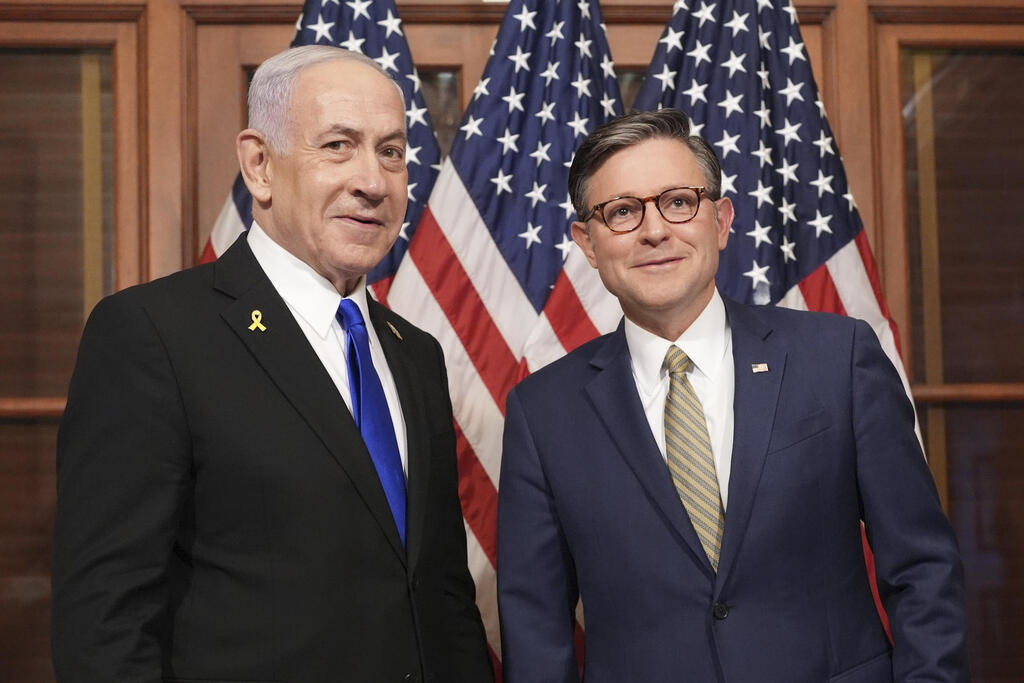 ראש הממשלה נתניהו בהצהרה לתקשורת לאחר הפגישה עם מייק ג'ונסון, יו"ר בית הנבחרים של ארה"ב