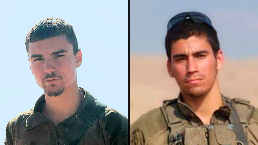 Štabo seržantas. 20 -Near -nd Mir Shimon iš Jeruzalės; Ir seržantas. Nuo Jeruzalės iki Moshe Nisim Frech, 20 (Nuotrauka: IDF atstovų spaudai). Piktograma Moshe Nisim pasitraukė, Sam"Ir Mir Shimon Amr