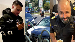  תאונת דרכים בה הולך רגל  (שוטר בתפקיד) נהרג  מפגיעת רכב בשדרות בן גוריון בנתניה