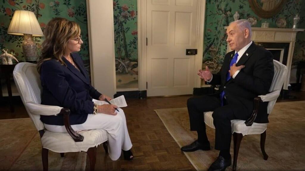 Benjamin Netanyahu in an interview with FOX Business’ Maria Bartiromo on Mornings with Maria (Photo: Fox News) נתניהו בראיון לפוקס ניוז