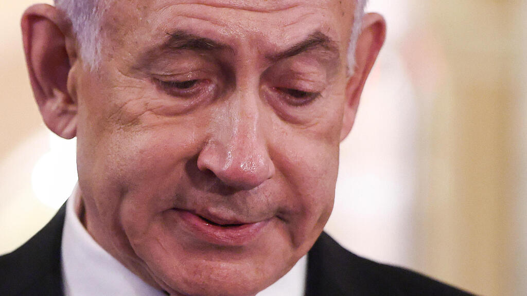 ראש הממשלה בנימין נתניהו מדבר עם עיתונאים בבית הלבן וושינגטון ארה"ב