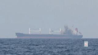 רגע התקיפה של ספינת המשא Eternity C