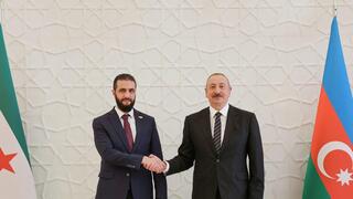 נשיא אזרבייג'ן, אילהם אלייב, עם אבו מוחמד אל ג'ולאני