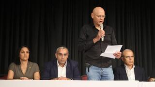 מסיבת עיתונאים בקריאה לסיום המלחמה