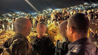 כוחות צבא ומשטרה במרחב הגדר באזור מג'דל שמס