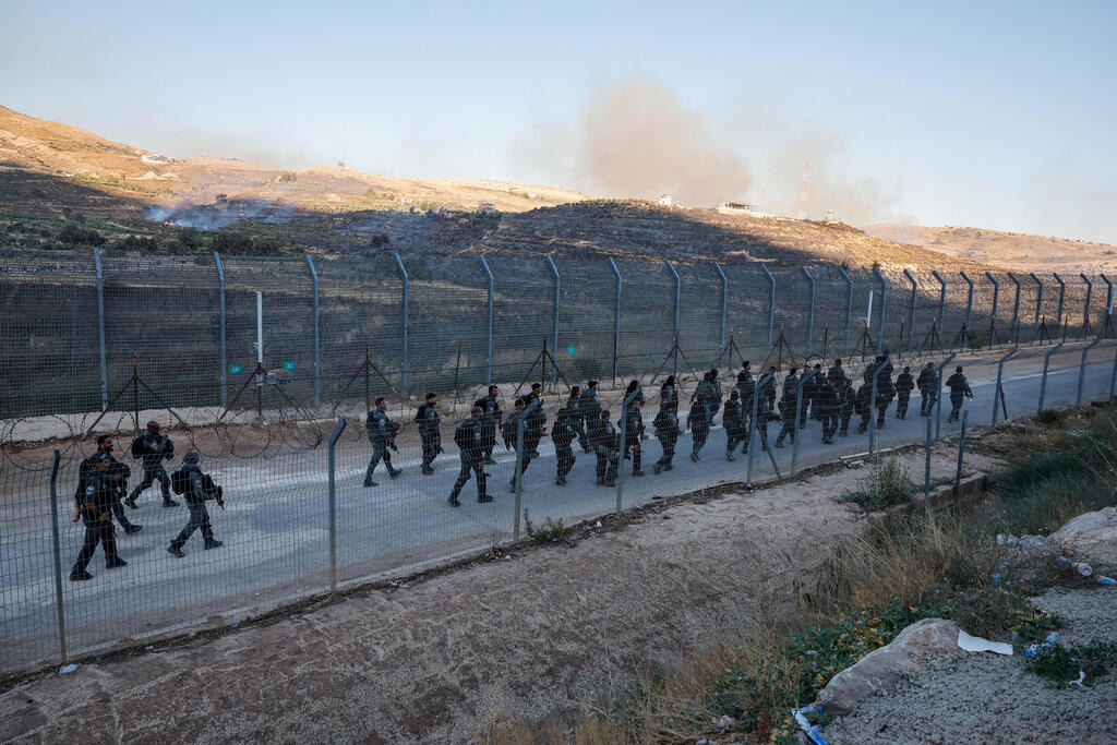 שוטרי מג"ב ב רמת הגולן גבול ישראל סוריה בצל חשש מחדירת דרוזים בעקבות הקרבות ב א-סווידא סווידא