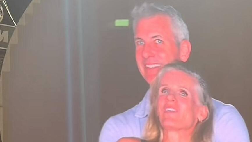 הזוג בהופעת קולדפליי בבוסטון