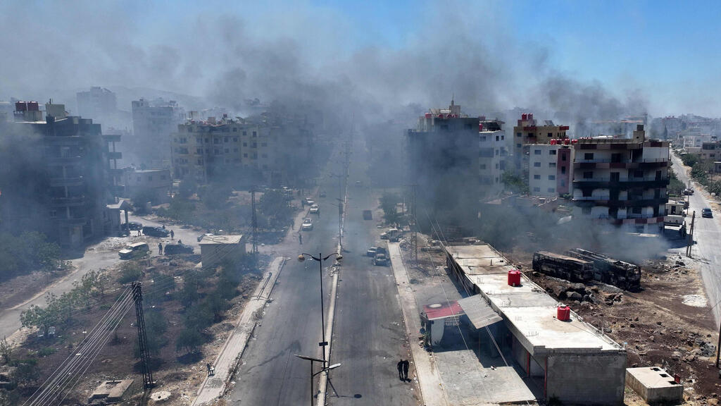 Sweida (Photo: Omar Haj Kadour/ AFP) לחימה קרבות ב א-סווידא סווידא מעוז הדרוזים דרוזים ב סוריה
