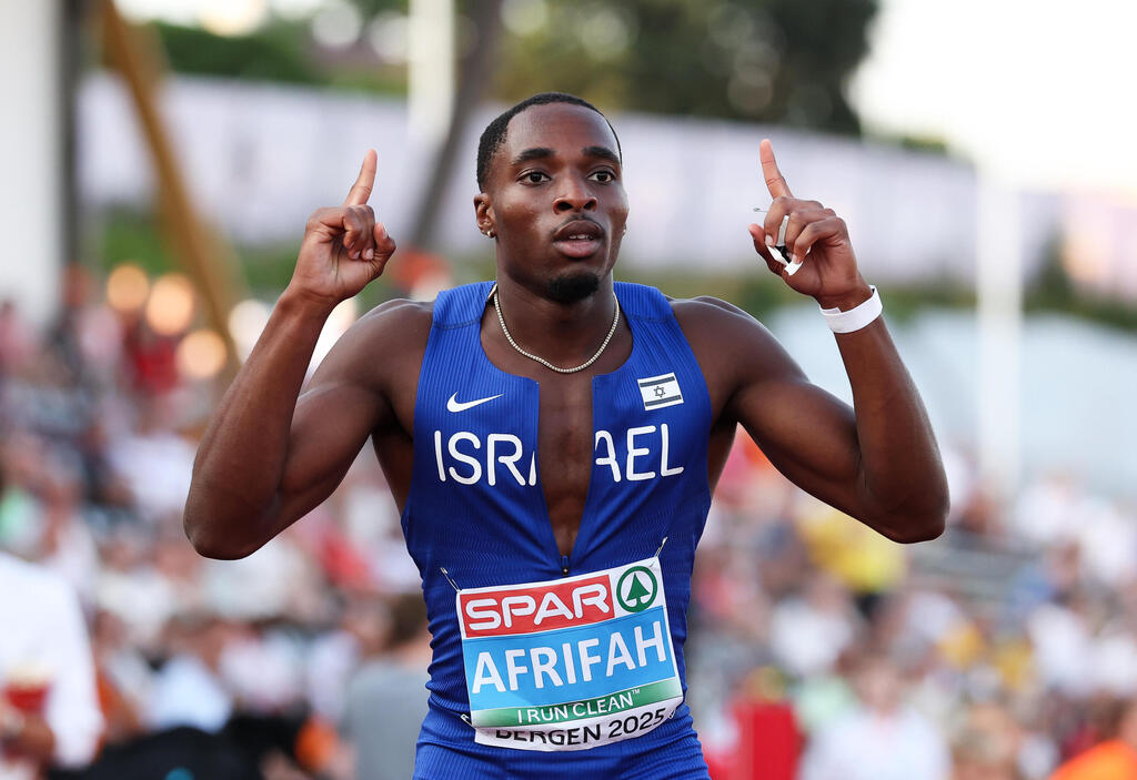 Blessing Afrifa (Photo: Alex Livesey/Getty Images for European Athletic) בלסינג אפריפה מנצח בגמר 200 מ' באליפות אירופה עד גיל 23