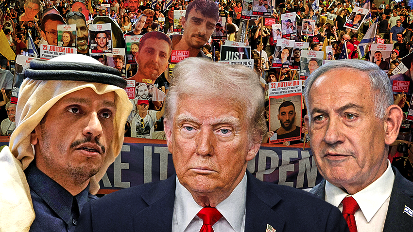  Netanyahu, Trump and the Emir of Qatar