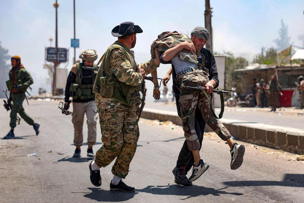 לוחמים בדואים ב א-סווידא סווידא מעוז הדרוזים דרוזים ב סוריה