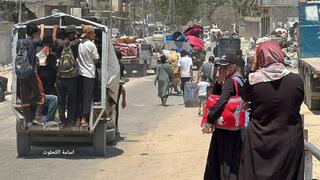 פינוי תושבים מדרום דיר אל-בלח