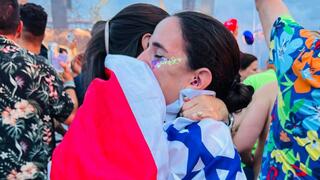 חיבוק של שלום בפסטיבל המוזיקה