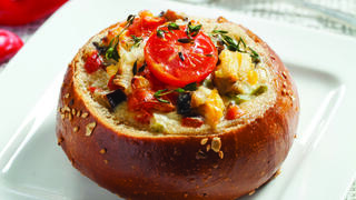 לחם־קיש ירקות ים־תיכוני