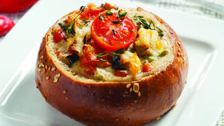 לחם־קיש ירקות ים־תיכוני