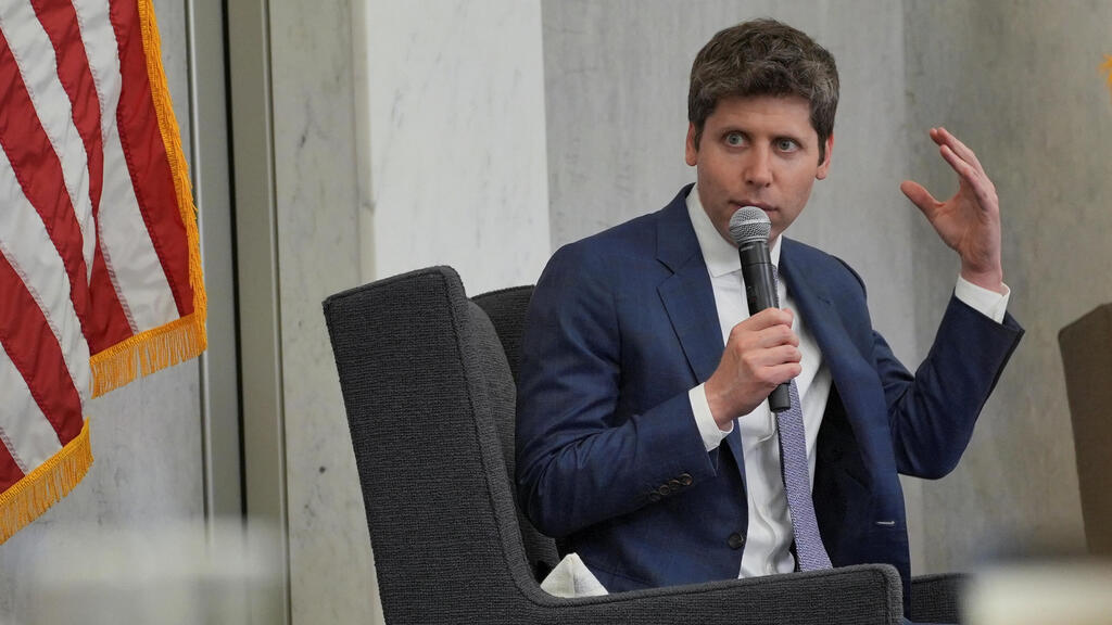 OpenAI CEO Sam Altman (Photo: Reuters) סם אלטמן במהלך הראיון לפדרל רזרב