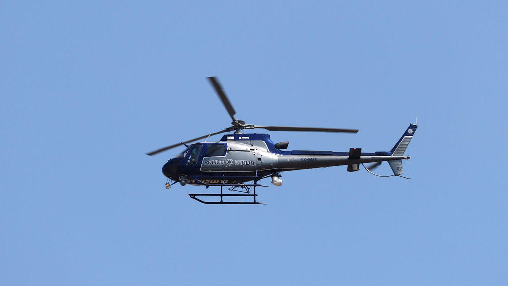 מסוק שמשתתף במצוד אחר המחבל