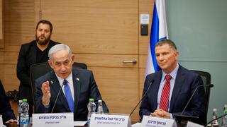 יולי אדלשטיין ובנימין נתניהו