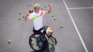 גיא ששון, טניסאי פראלימפי, זכה בטורניר הזוגות בווימבלדון  