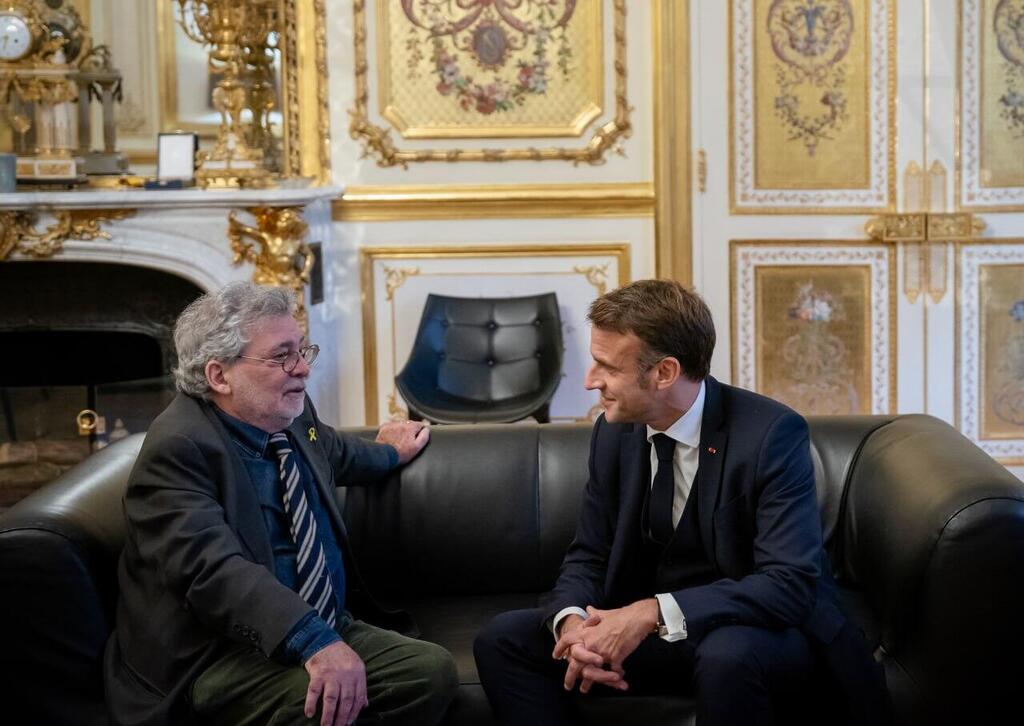 Ofer Bronchtein and President Emmanuel Macron עופר ברונשטיין יועצו הישראלי של הנשיא מקרון
