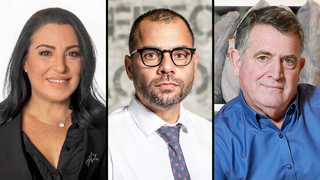 מנכ"לים פורשים מימין: משה מרי מטבע נאות, רביב ברוקמאייר מוויסוצקי, אביה מגן מפתאל