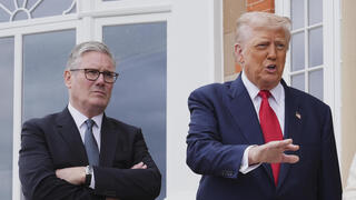 דונלד טראמפ בביקור בסקוטלנד