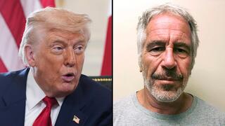 US President Donald Trump, Jeffrey Epstein 