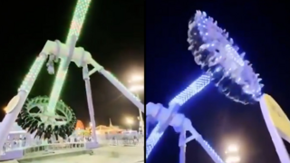 קריסת מתקן ב פארק שעשועים ב סעודיה