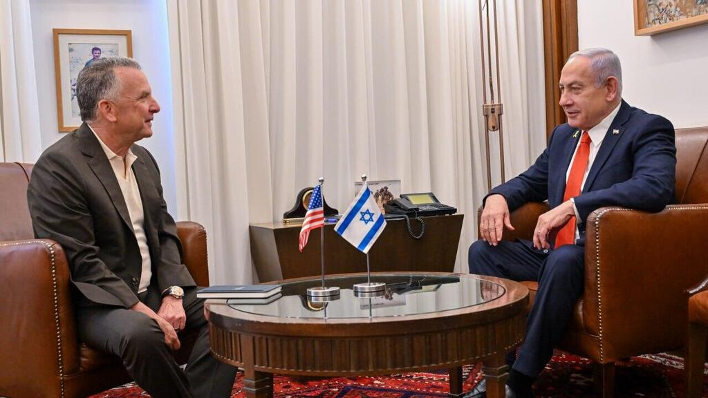 נתניהו וויטקוף בלשכתו בירושלים
