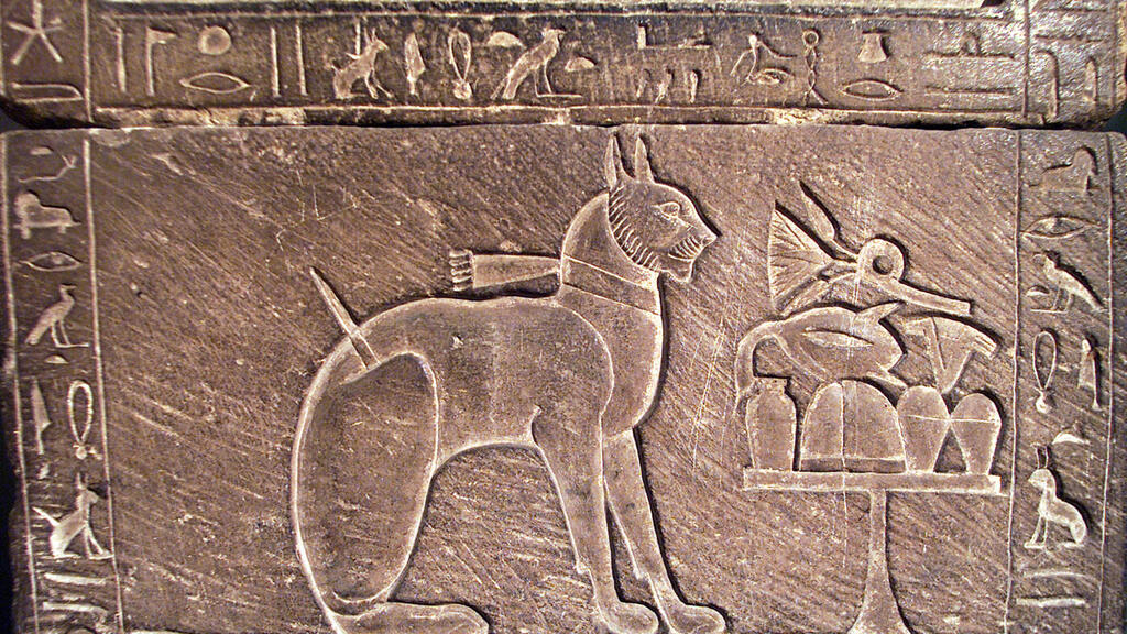 תבליט חתול מימי מצרים העתיקה