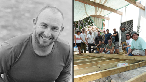  בניית פרגולה בביתו של טל אילון מפקד כיתת הכוננות בכפר עזה שנפל ב-7