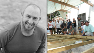  בניית פרגולה בביתו של טל אילון מפקד כיתת הכוננות בכפר עזה שנפל ב-7
