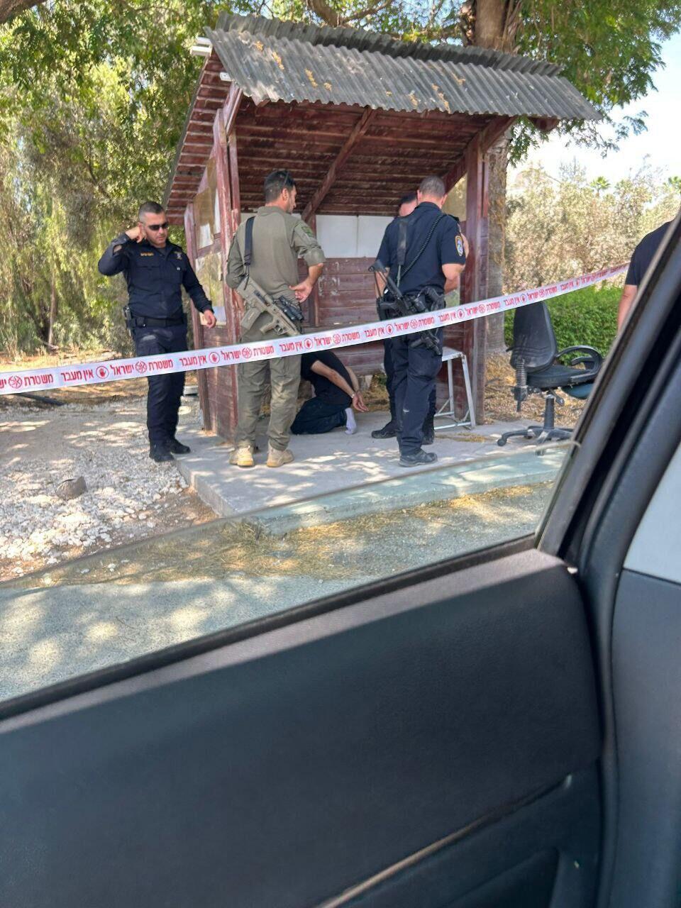 מעצר המחבל בקיבוץ מצר